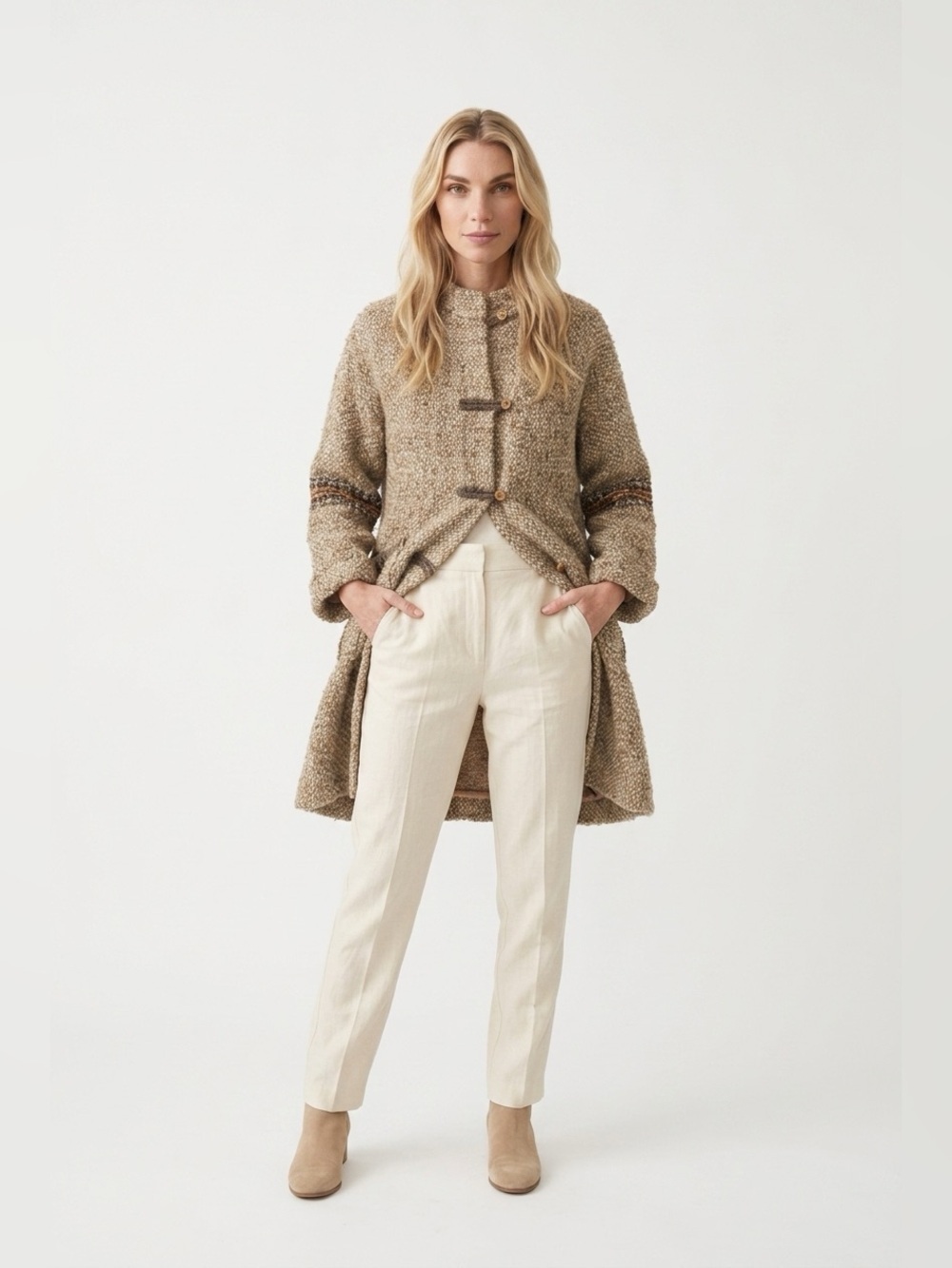 Vintage Hand woven car coat